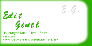 edit gintl business card